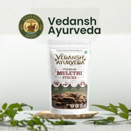 Vedansh Ayurveda Mulethi Stick (Yashtimadhu / Licorice Root) – Natural Herb for Throat Care, Hair Care & Skin Care | 100% Pure Mulethi Root