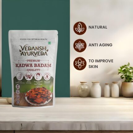 Vedansh Ayurveda Kadwa Badam (Bitter Almond / Mahogany Seeds / Sky Fruit) – Supports Blood Sugar, Immunity & Heart Health | Raw Natural Seeds