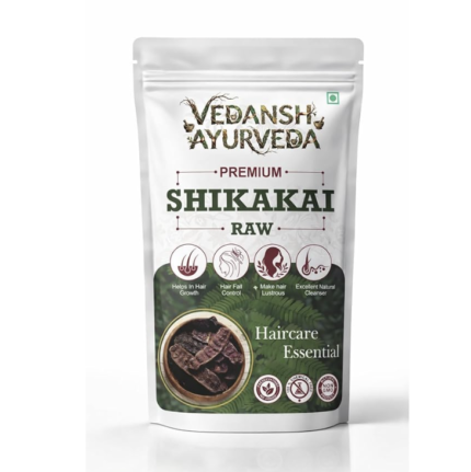 Vedansh Ayurveda Shikakai Raw (Acacia Concinna) – 100% Natural Dried Shikakai Pods for Hair Cleansing, Hair Fall Control & Hair Growth